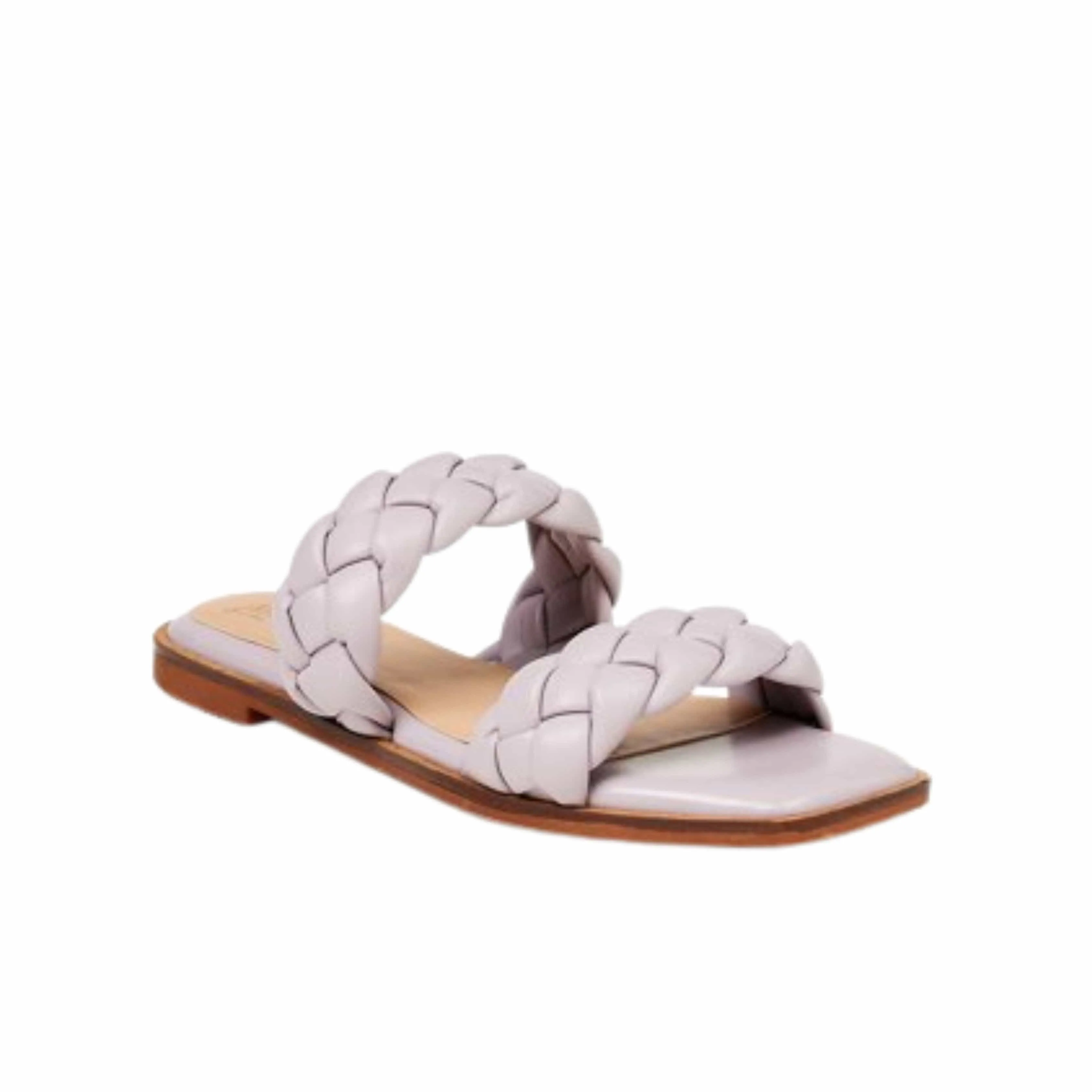 TIME AND TRU - Braided Two Band Sandals