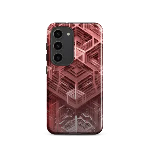 Tough Sacred Geometric Hexagonal Futuristic Style Phone Case for Samsung®