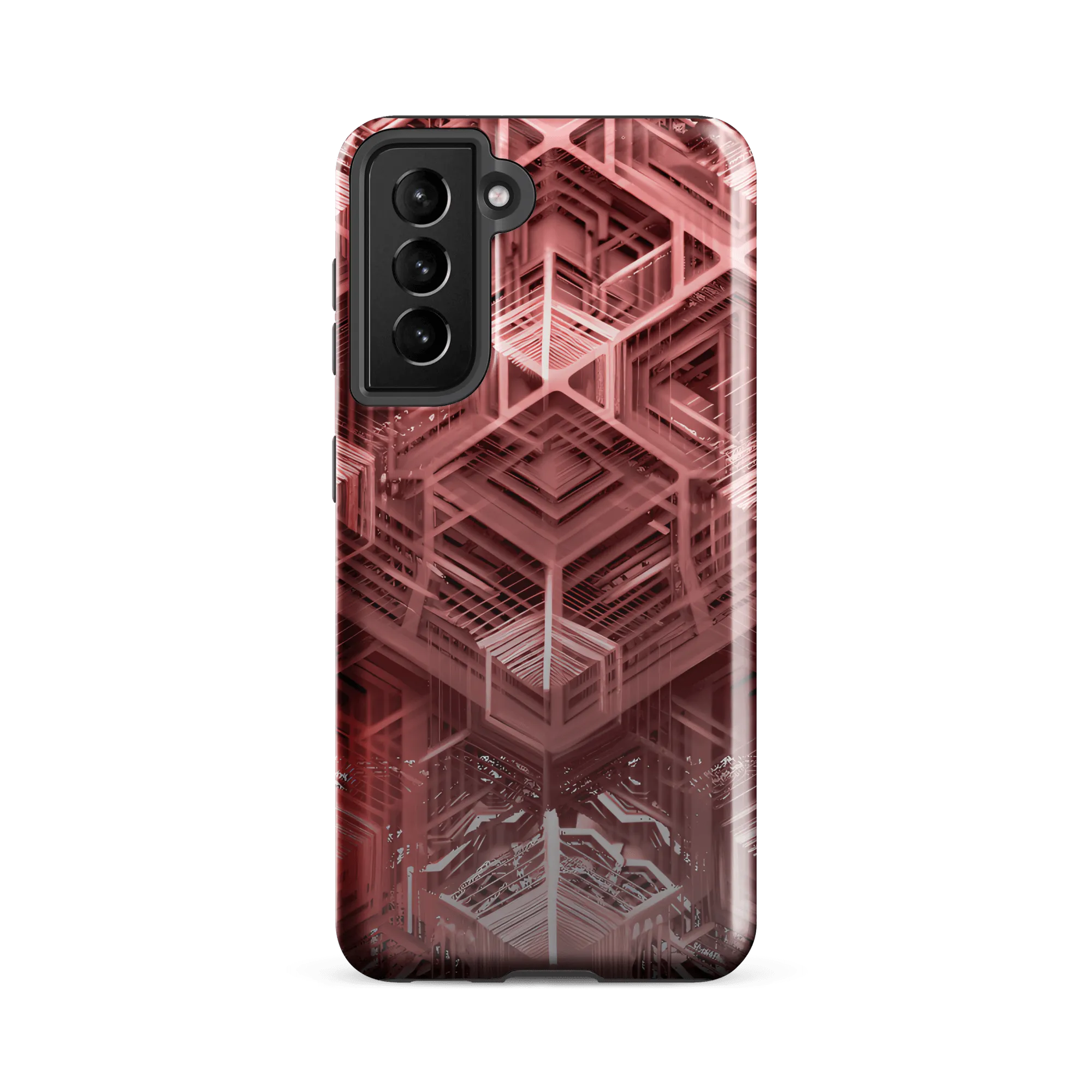 Tough Sacred Geometric Hexagonal Futuristic Style Phone Case for Samsung®