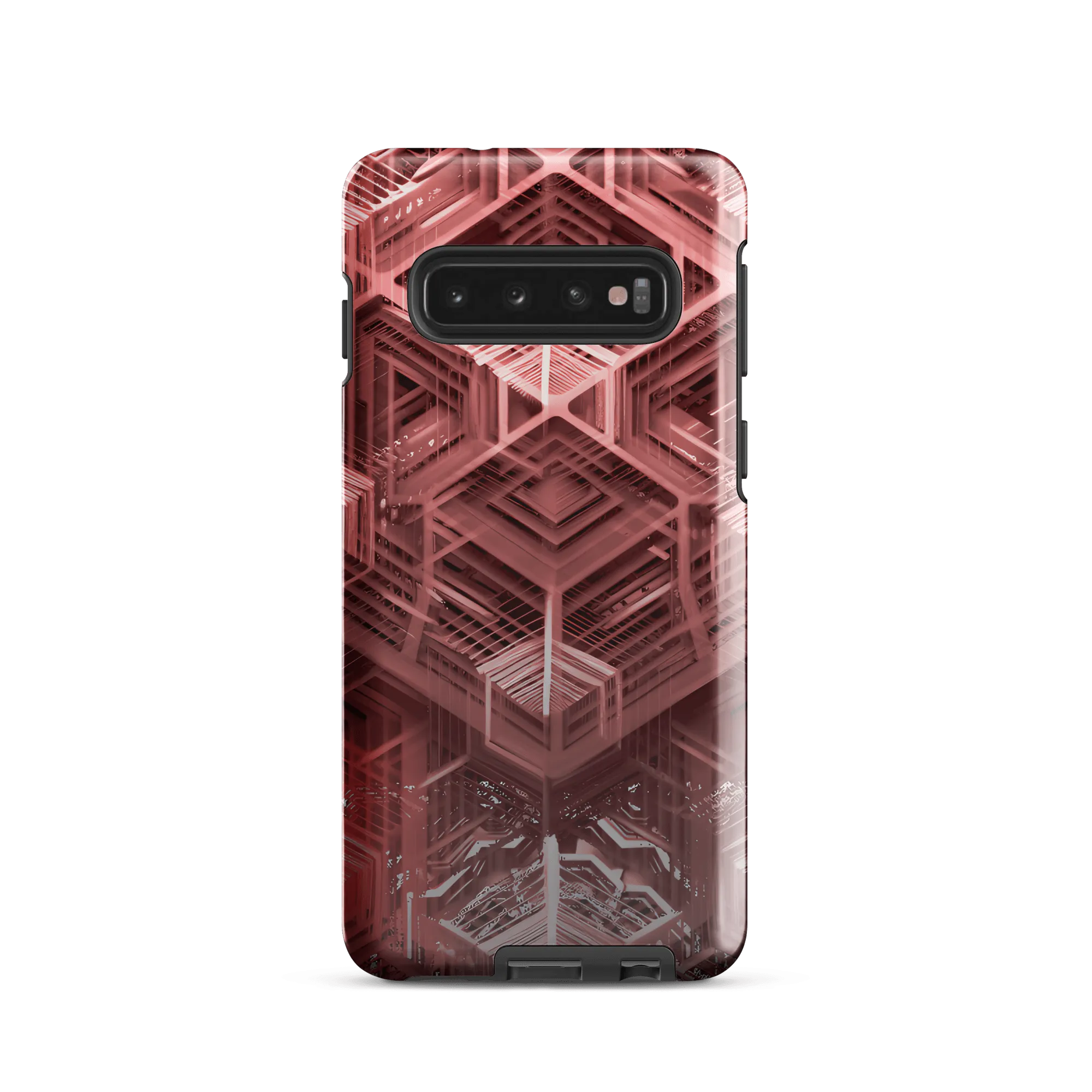 Tough Sacred Geometric Hexagonal Futuristic Style Phone Case for Samsung®