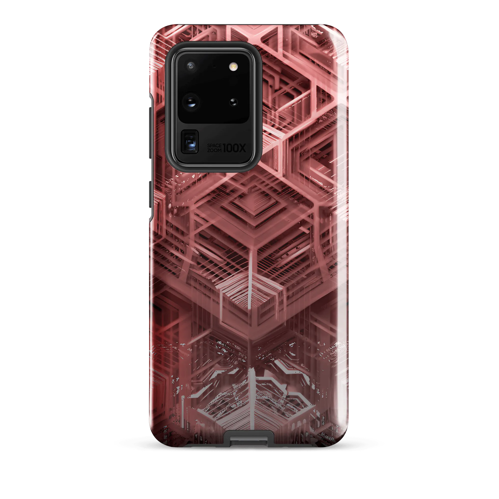 Tough Sacred Geometric Hexagonal Futuristic Style Phone Case for Samsung®