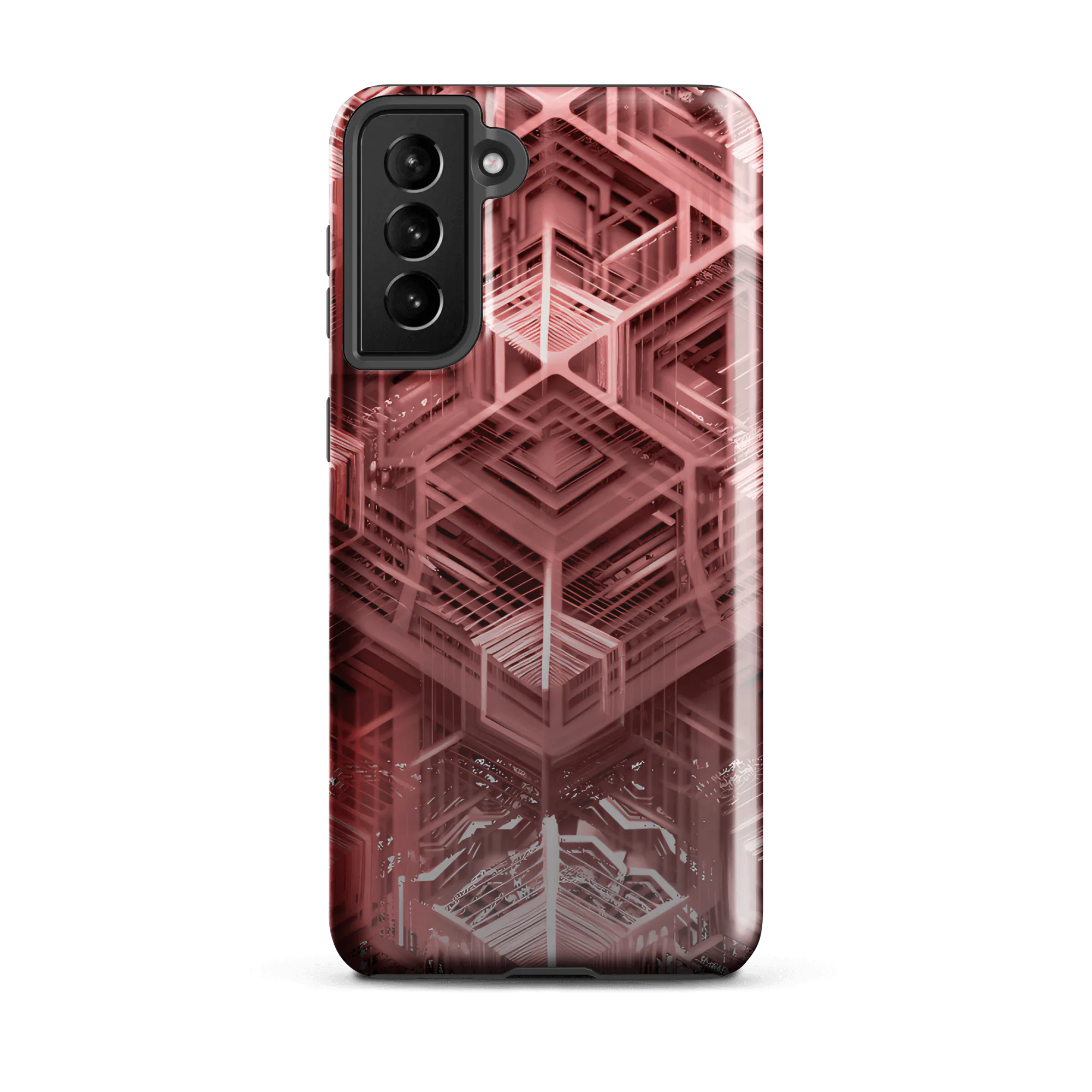 Tough Sacred Geometric Hexagonal Futuristic Style Phone Case for Samsung®