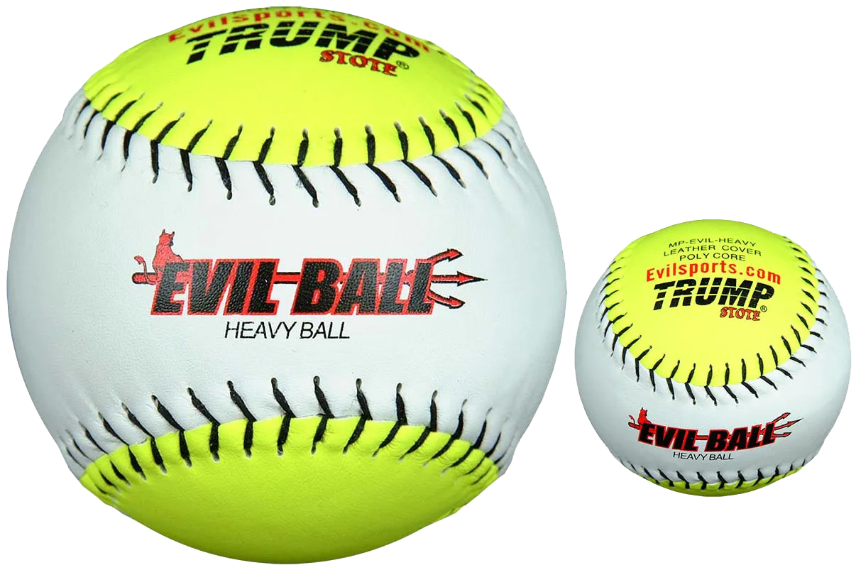 Trump® MP-EVIL-HEAVY Weighted 12 inch Training Softball (NOT a Hittable Ball)