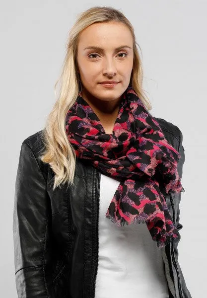 Vivid Animal Scarf - Pink