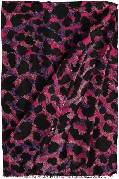 Vivid Animal Scarf - Pink