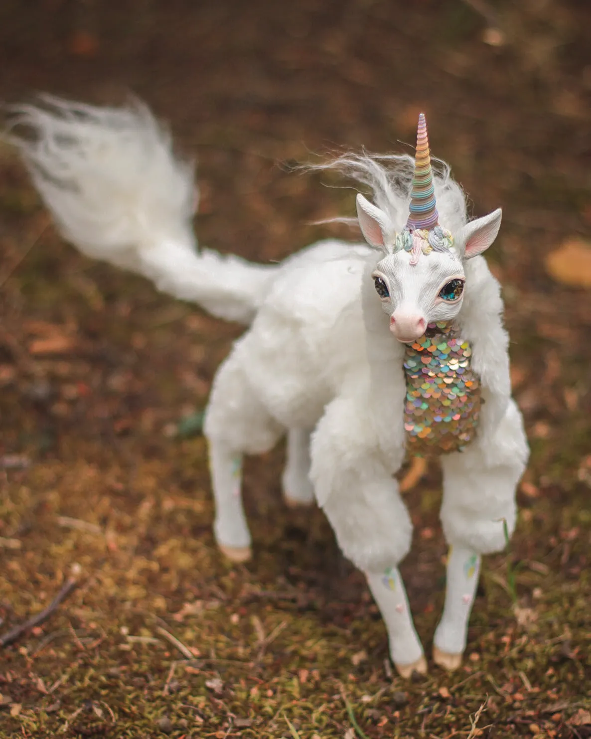 White mercurian unicorn