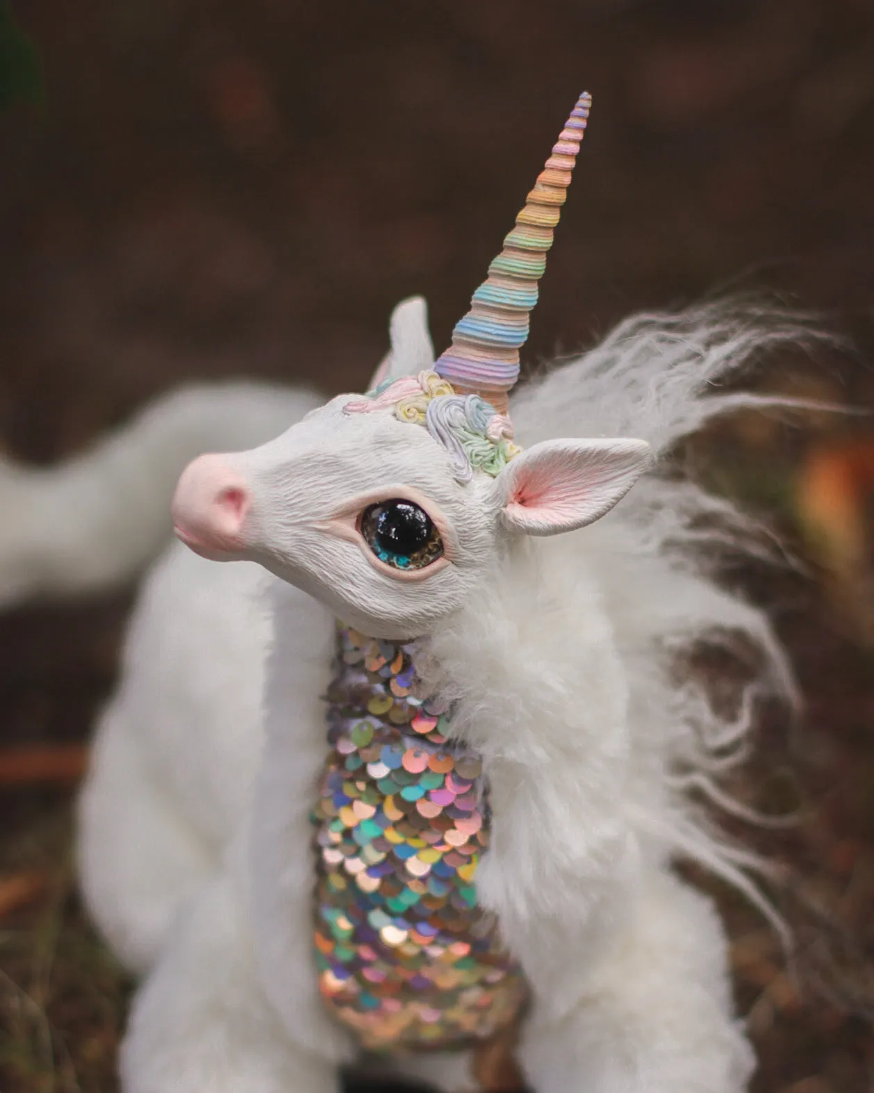 White mercurian unicorn