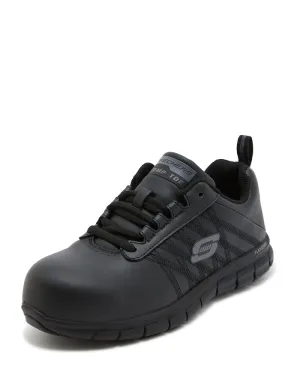 Womens Sure Track Erath Safety Shoe - Black