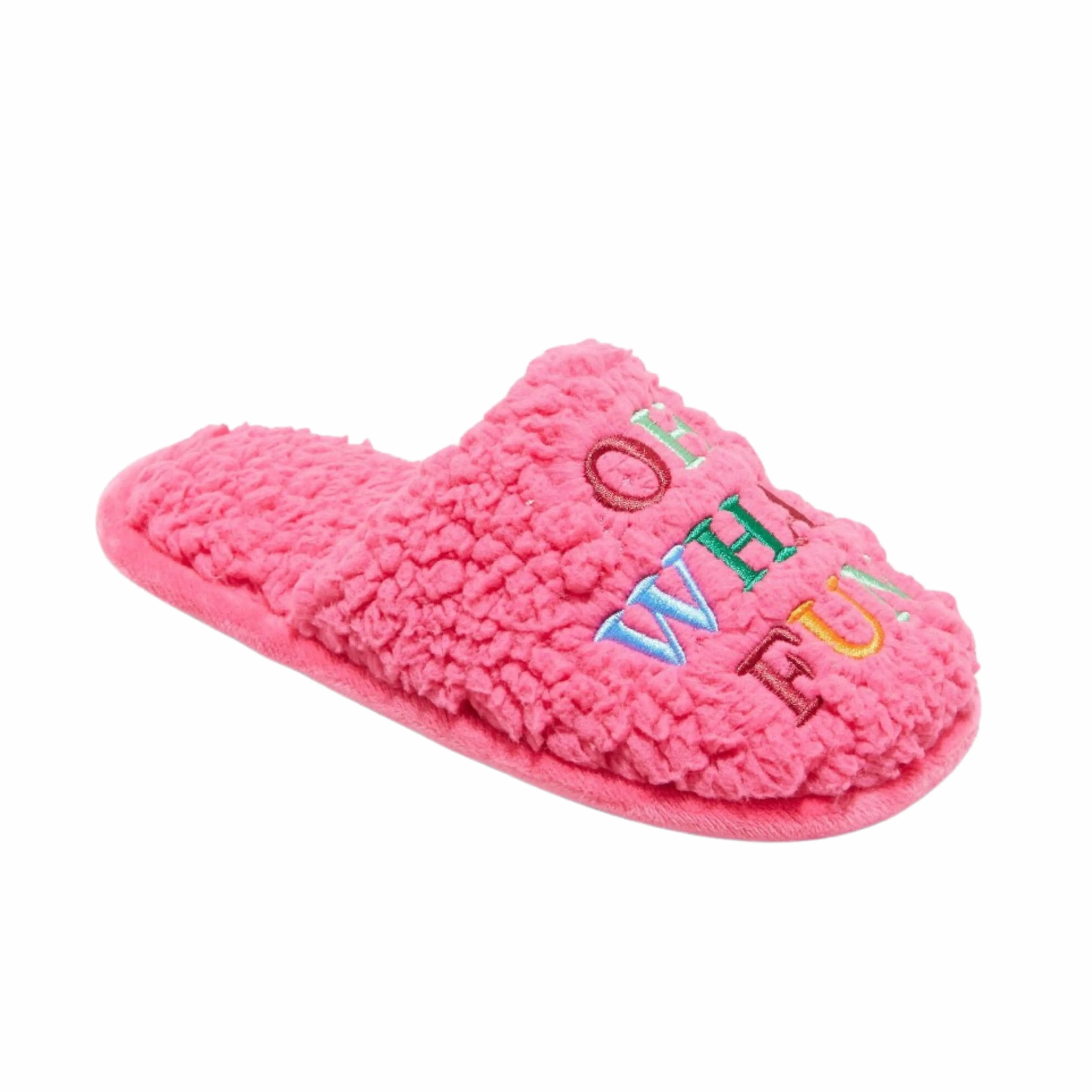 WONDERSHOP - ' Holiday Oh What Fun! Scuff Slippers