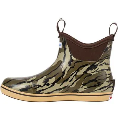 XtraTuf Men's 6" Ankle Deck Boot - Mossy Oak Bottomland Camo